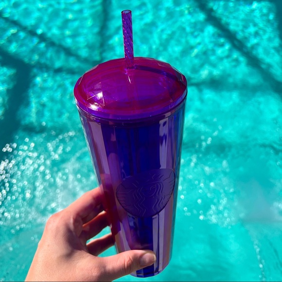 Starbucks Iridescent Purple Pink Dome Kaleidoscope Tumbler π - Picture 2 of 7